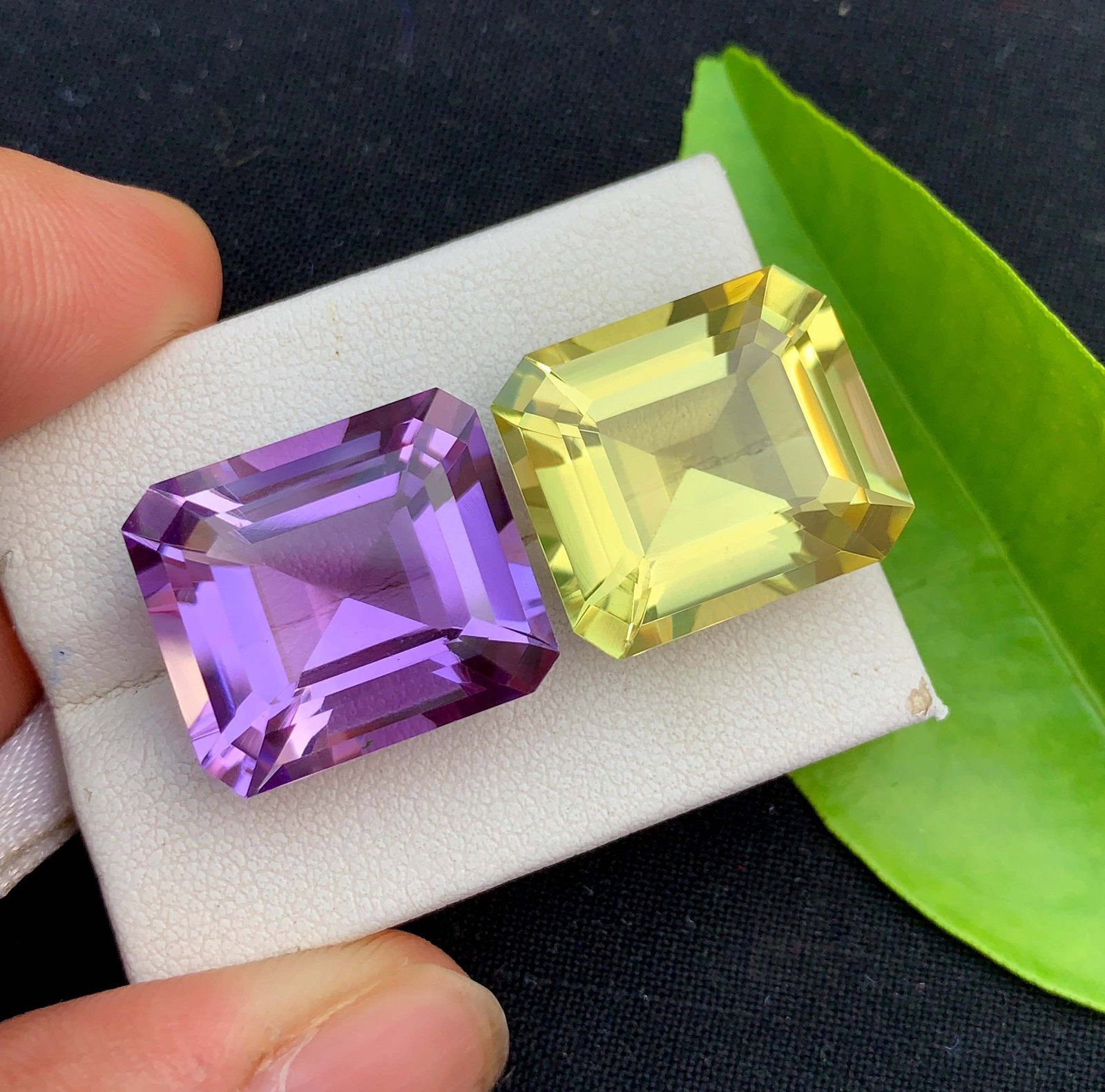Natural Amethyst & Citrine Gemstone Pair: Fancy Cut February Birthstone (34.10 Carat): Title: Natural Amethyst & Citrine Gemstone Pair: Fancy Cut February Birthstone (34.10 Carat) Description: Gemstone: Amethyst Carat weight: 34.10 Natural Amethyst Gemstone, Fancy Cut Amethyst And Citri