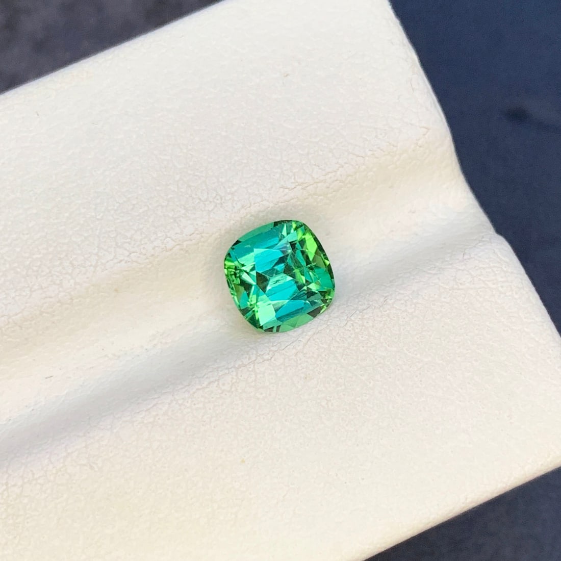 Bluish Green Tourmaline Ring Stone, Natural Tourmaline Gemstone - 2