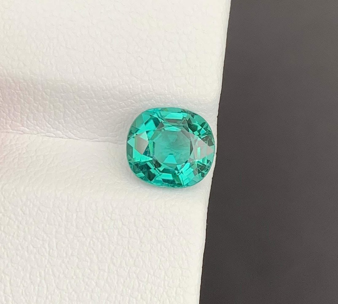 Lgoon Blue Tourmaline Gemstone: Natural October Birthstone, Africa (1.84 CT) - 5