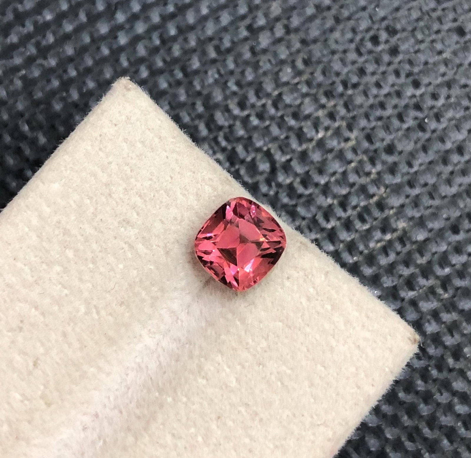 Hot Pink Tourmaline Gemstone: Natural Cushion Cut, Afghanistan Origin: Title: Hot Pink Tourmaline Gemstone: Natural Cushion Cut, Afghanistan Origin Description: Gemstone: Tourmaline Carat weight: 2 Natural Reddish Hot Pink Tourmaline Gemstone For Jewelry , Cushion Shape