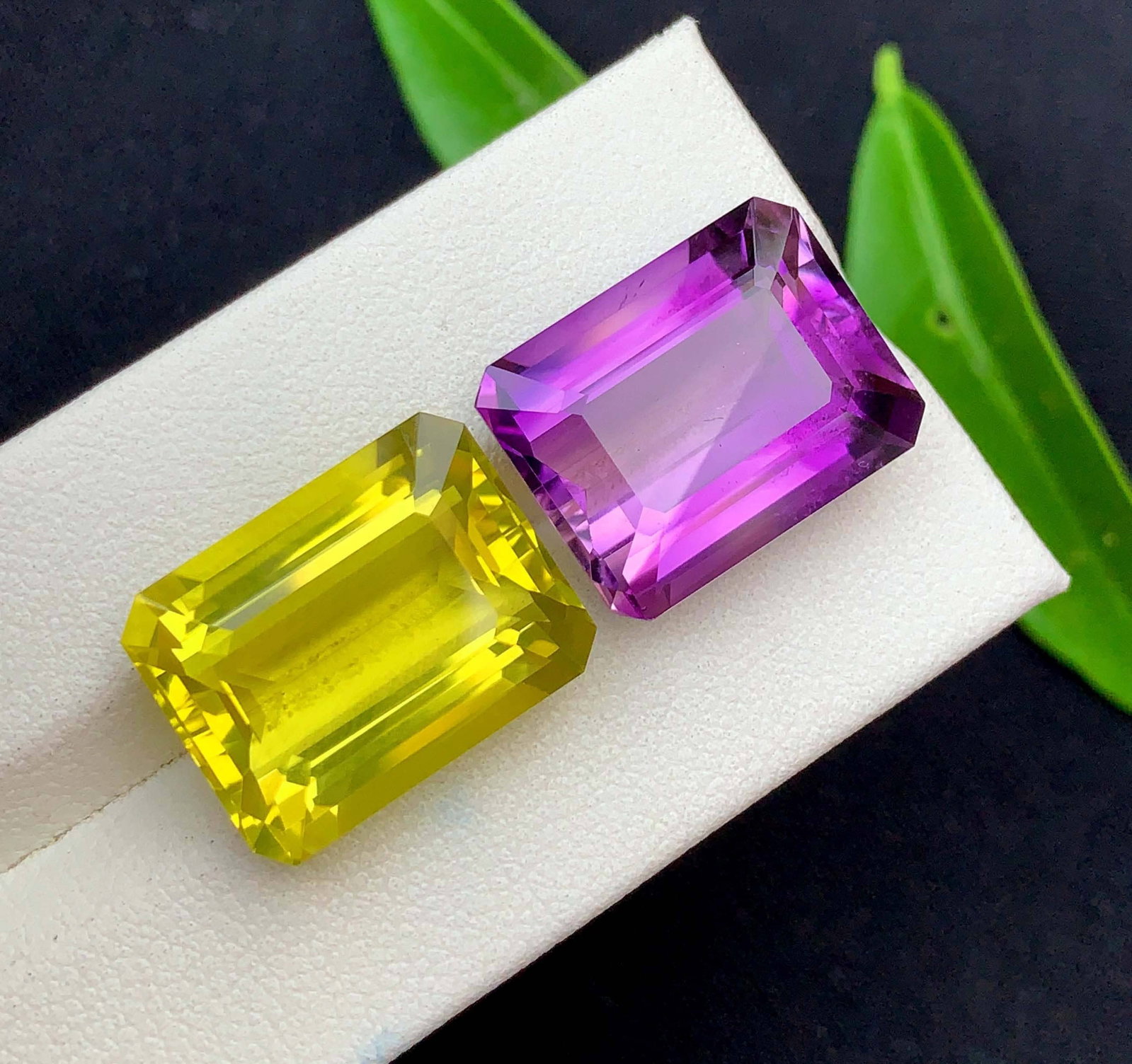 Amethyst Citrine Gemstone Pair: Fancy Cut February Birthstone, 30.60 Carat: Title: Amethyst Citrine Gemstone Pair: Fancy Cut February Birthstone, 30.60 Carat Description: Gemstone: Amethyst Carat weight: 30.60 Natural Amethyst Gemstone, Fancy Cut Amethyst And Citrine Reverse 