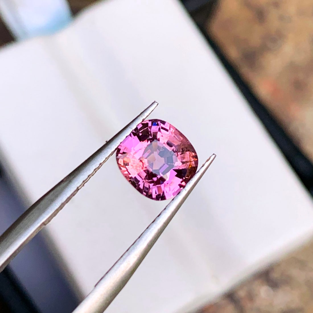 Pink Spinel Ring Stone, Natural Spinel Gemstone For Jewelry: Title: Pink Spinel Ring Stone, Natural Spinel Gemstone For Jewelry Description: Dimensions (mm) 7 x 6 x 4 mm Weight (cts) 1.15 Cushion Colours Description Pink Spinel Ring Stone, Natural Spinel