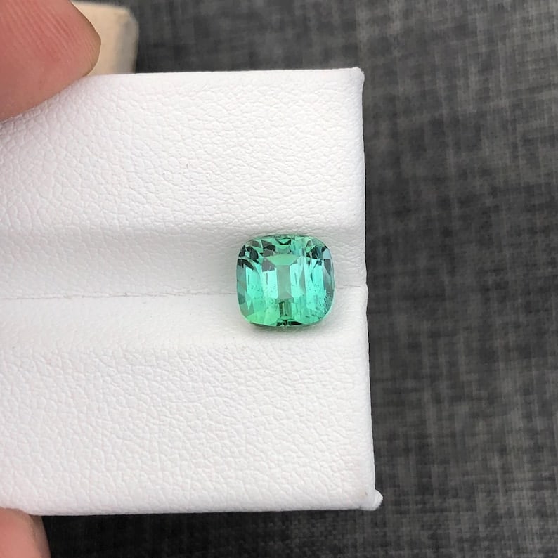 Afghanistan Bluish Tourmaline Gemstone: Cushion Cut, 2.72 Carat - 7