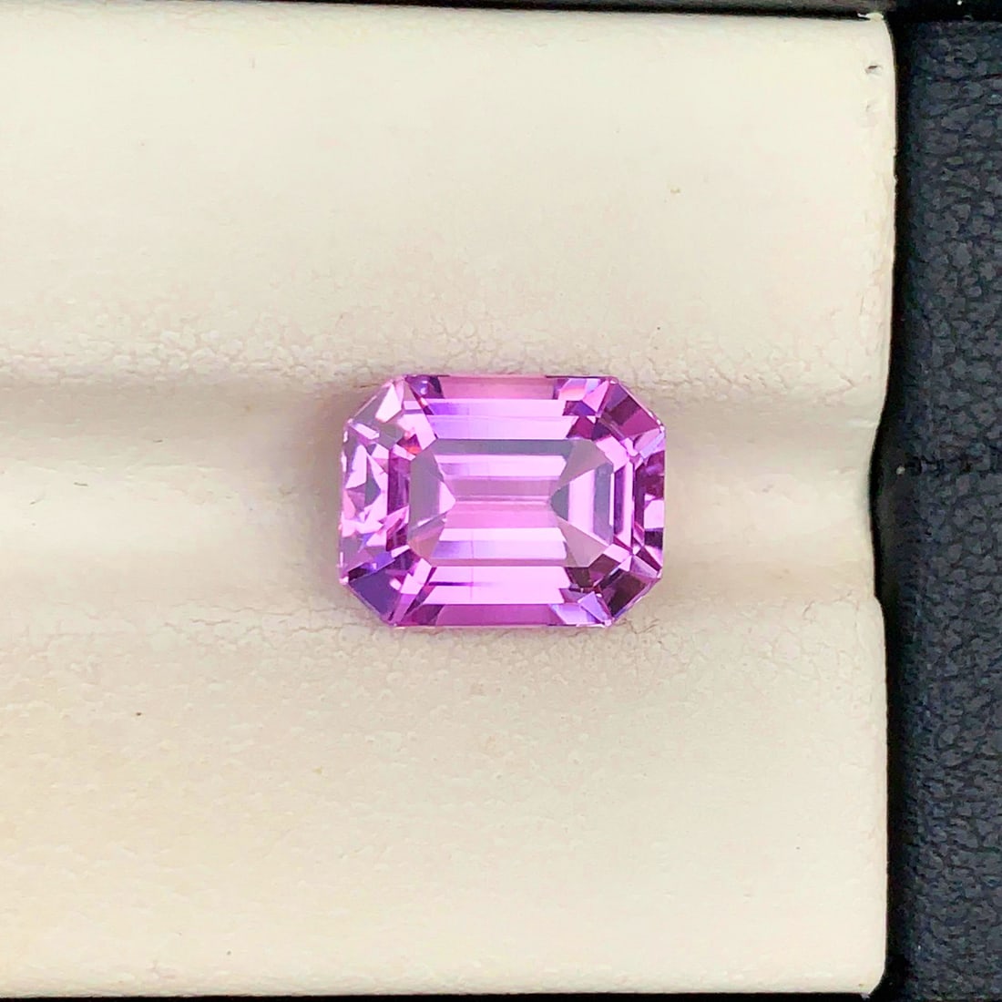 Pink Kunzite Ring Stone, Natural Kunzite Gemstone, Emerald Shape Kunzite - 2