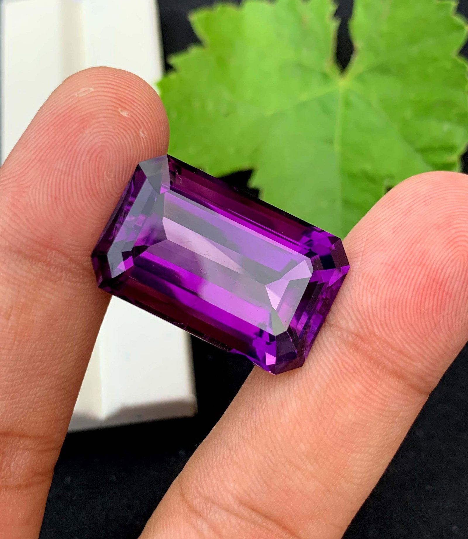Natural Emerald Cut Amethyst Gemstone: February Birthstone, Jewelry Making (41.50 CTS) (1 of 9)