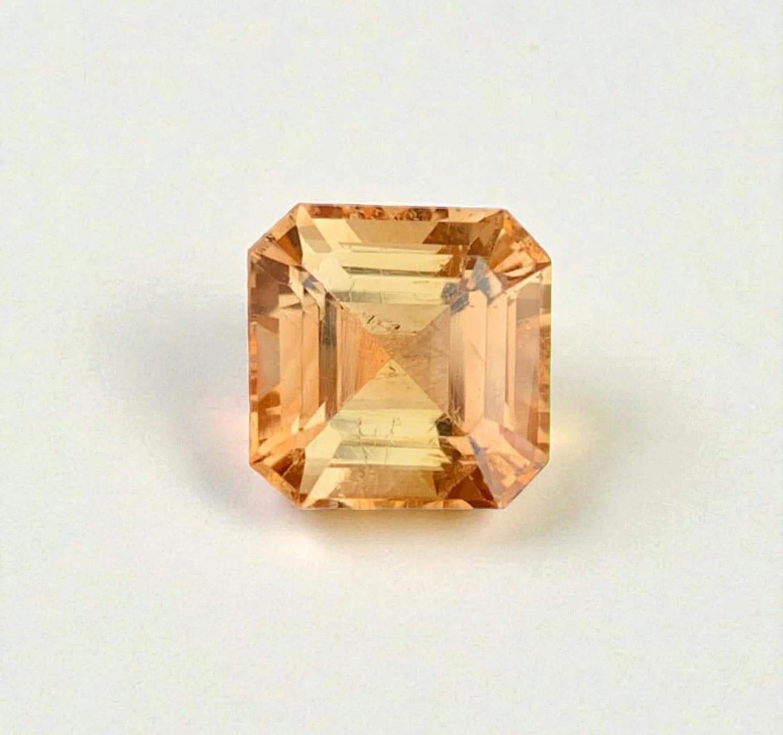 Natural Imperial Topaz Gemstone: Golden Asscher Cut, 7.20 Carats: Title: Natural Imperial Topaz Gemstone: Golden Asscher Cut, 7.20 Carats Description: Gemstone: Topaz Carat weight: 7.20 Natural Imperial Topaz Gemstone, Golden Color Faceted Asscher Cut For Jewelry,