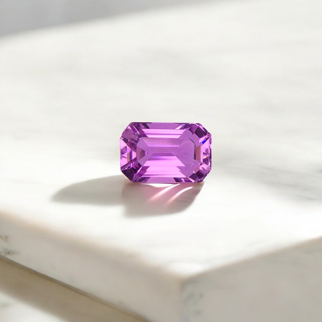 Deep Lilac Pink Kunzite Ring Stone, Emerald Shape Kunzite Gemstone For Ring: Title: Deep Lilac Pink Kunzite Ring Stone, Emerald Shape Kunzite Gemstone For Ring Description: Dimensions (mm) 12 x 8 x 7 mm Weight (cts) 5.65 Emerald Colours Description Deep Lilac Pink Kunzite