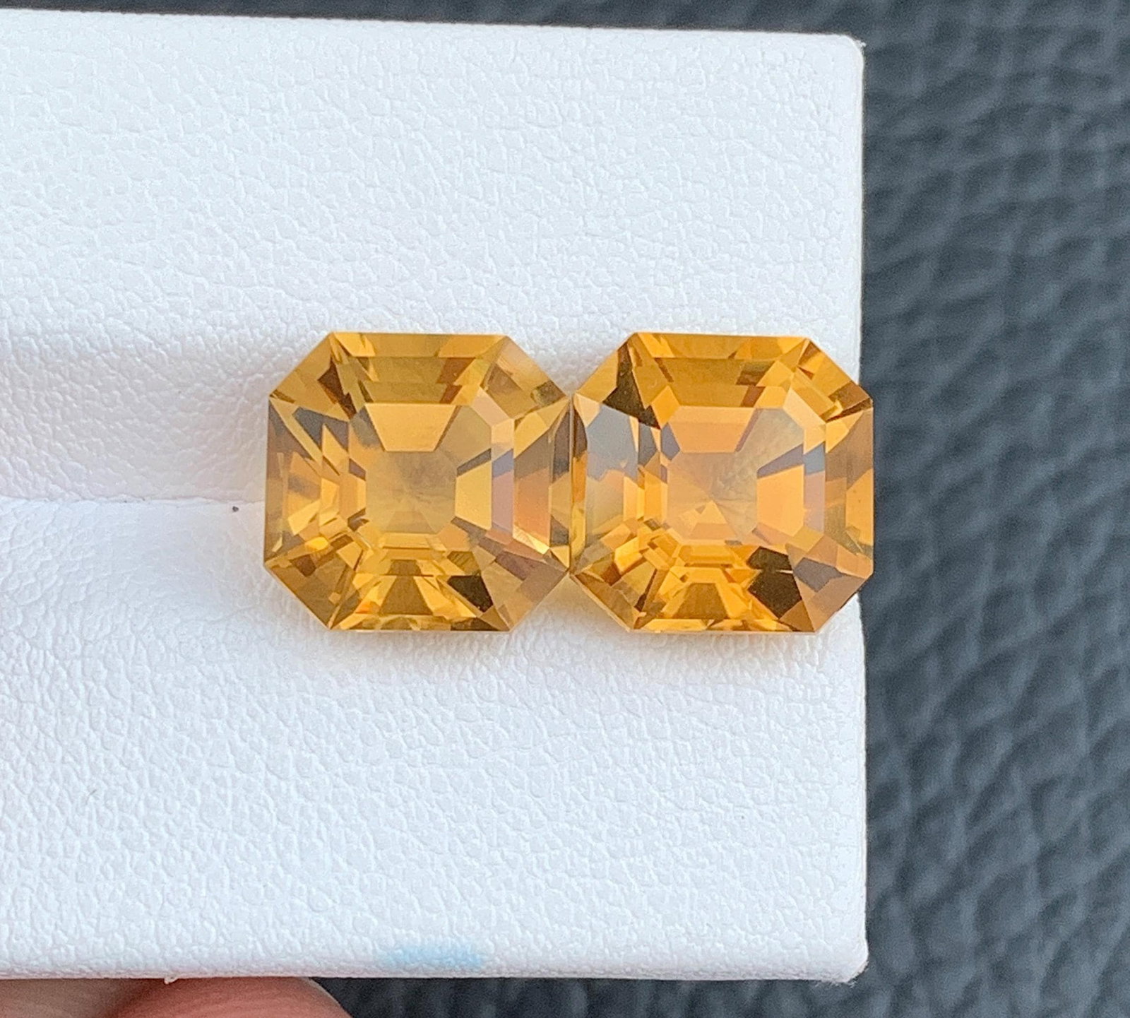 Natural Citrine Pair Loose Gemstone: 10.80 Carat Asscher Cut For Jewelry: Title: Natural Citrine Pair Loose Gemstone: 10.80 Carat Asscher Cut For Jewelry Description: Gemstone: Citrine Carat weight: 10.80 Properties: Birthstone : November Birthstone Zodiac Sign : Aquarius