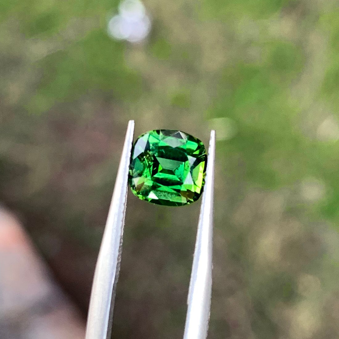 Deep Green Tourmaline Ring Stone, Natural Tourmaline Gemstone For Jewelry - 2