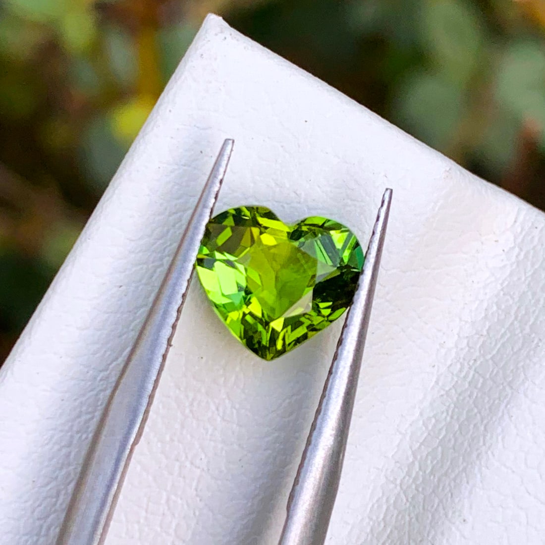 Heart Shape Tourmaline Gemstone, Green Tourmaline Ring Stone - 2