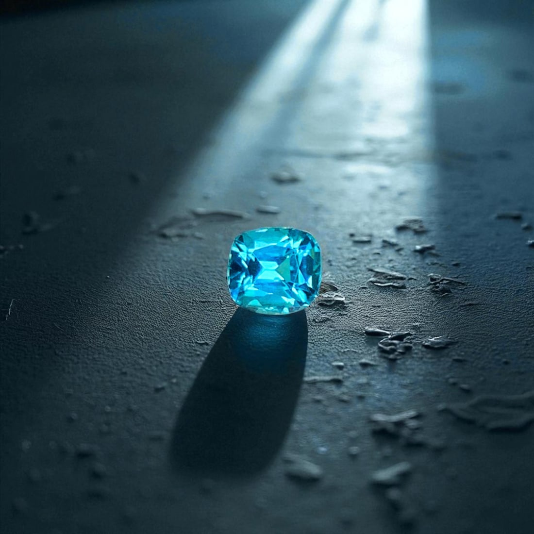 Blue Tourmaline Ring Stone, Natural Tourmaline Gemstone: 0.70 CT: Title: Blue Tourmaline Ring Stone, Natural Tourmaline Gemstone: 0.70 CT Description: Dimensions (mm) 5 x 4.8 x 4 mm Weight (cts) 0.7 Cushion Colours Description Blue Tourmaline Ring Stone, Natural