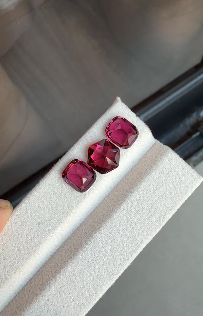 8.91 Carat Purplish Pink Garnet Gemstones, Garnet Stones Set Earrings Jewelry - 10