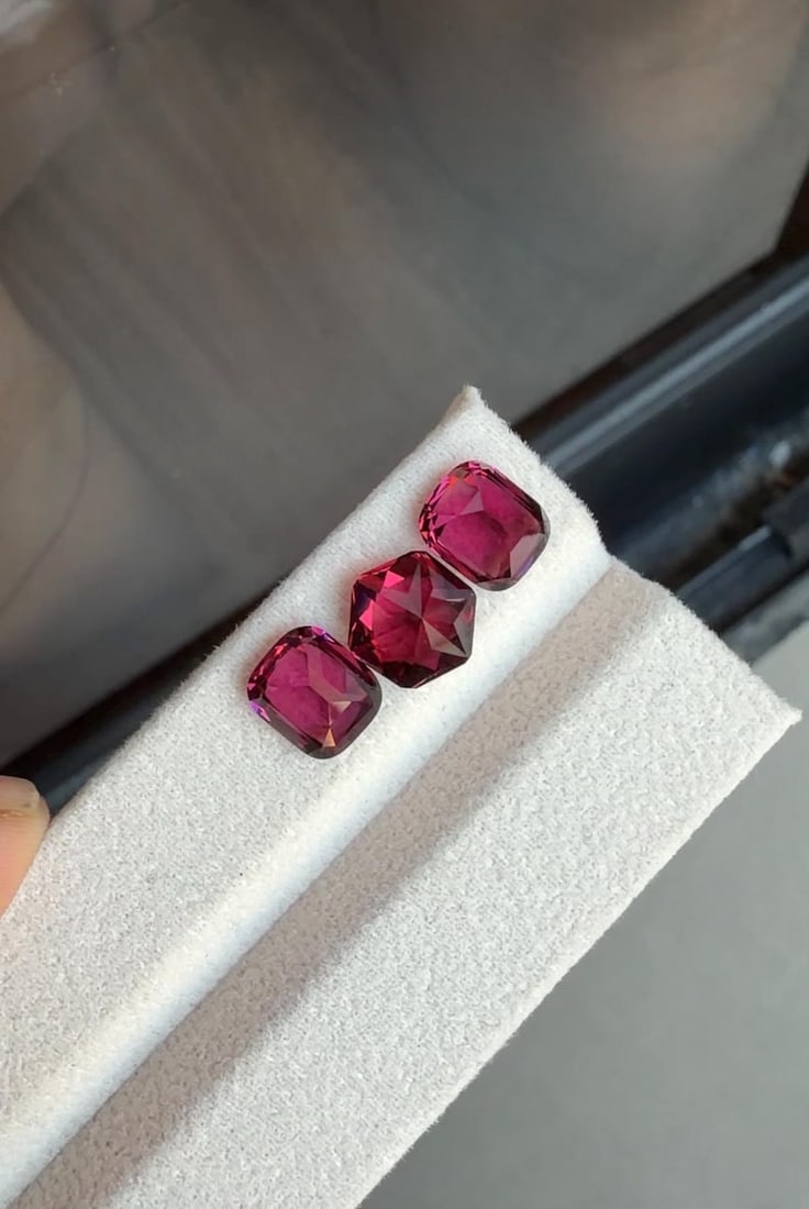 8.91 Carat Purplish Pink Garnet Gemstones, Garnet Stones Set Earrings Jewelry - 11