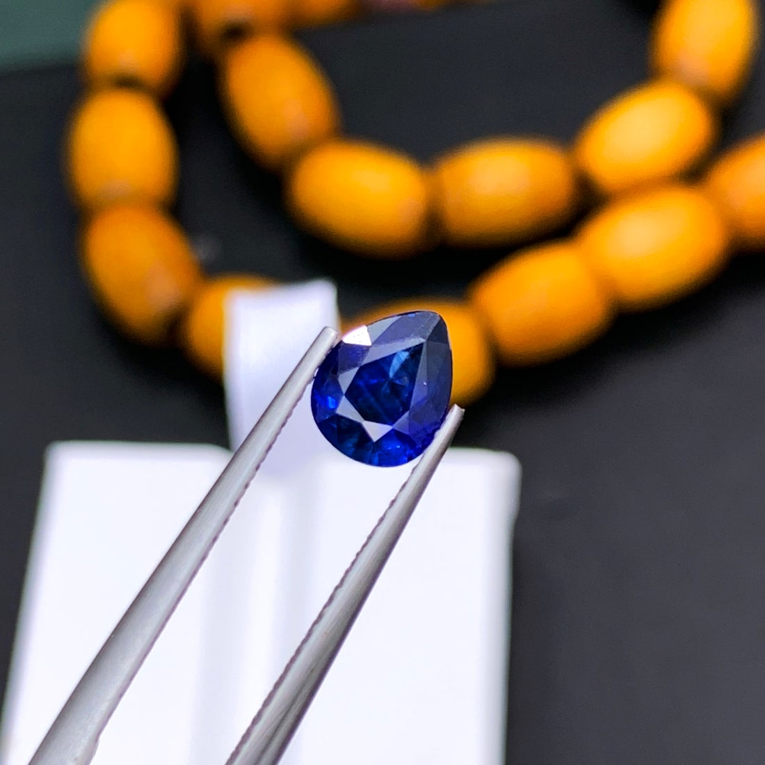 Natural Sapphire Ring Stone, Deep Blue Sapphire Gemstone For Jewelry - 2