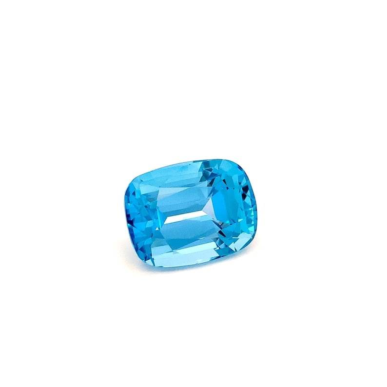 42.40 Carat Swiss Blue Topaz Cushion Cut Loose Gemstone For Jewellery - 2