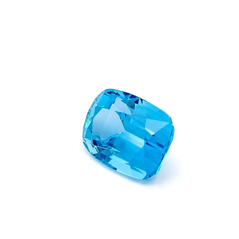 42.40 Carat Swiss Blue Topaz Cushion Cut Loose Gemstone For Jewellery - 3