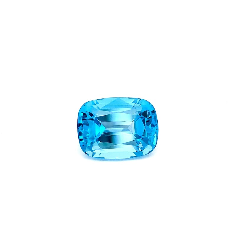42.40 Carat Swiss Blue Topaz Cushion Cut Loose Gemstone For Jewellery - 4