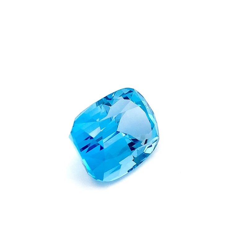 42.40 Carat Swiss Blue Topaz Cushion Cut Loose Gemstone For Jewellery - 6