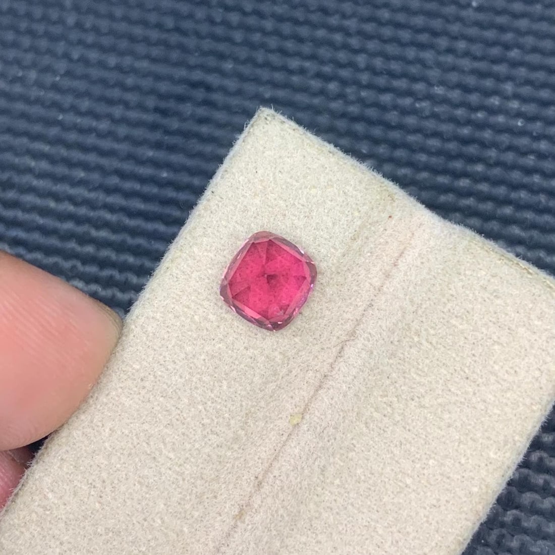 Hot Pink Tourmaline Gemstone – 1.79 Carat Cushion Cut, October Birthstone - 15