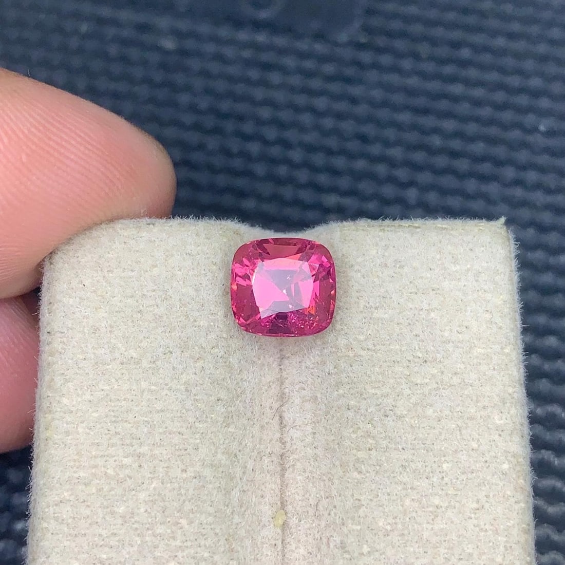 Hot Pink Tourmaline Gemstone – 1.79 Carat Cushion Cut, October Birthstone: Title: Hot Pink Tourmaline Gemstone – 1.79 Carat Cushion Cut, October Birthstone Description: Gemstone: Tourmaline Carat weight: 1.790 : • Weight : 1.790 carat • Dimension :