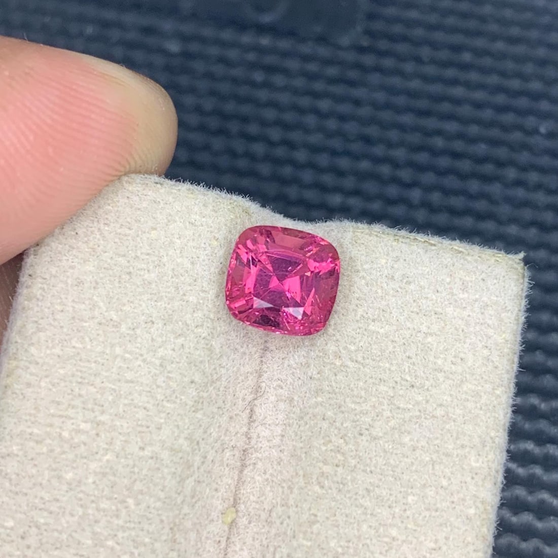Hot Pink Tourmaline Gemstone – 1.79 Carat Cushion Cut, October Birthstone - 5
