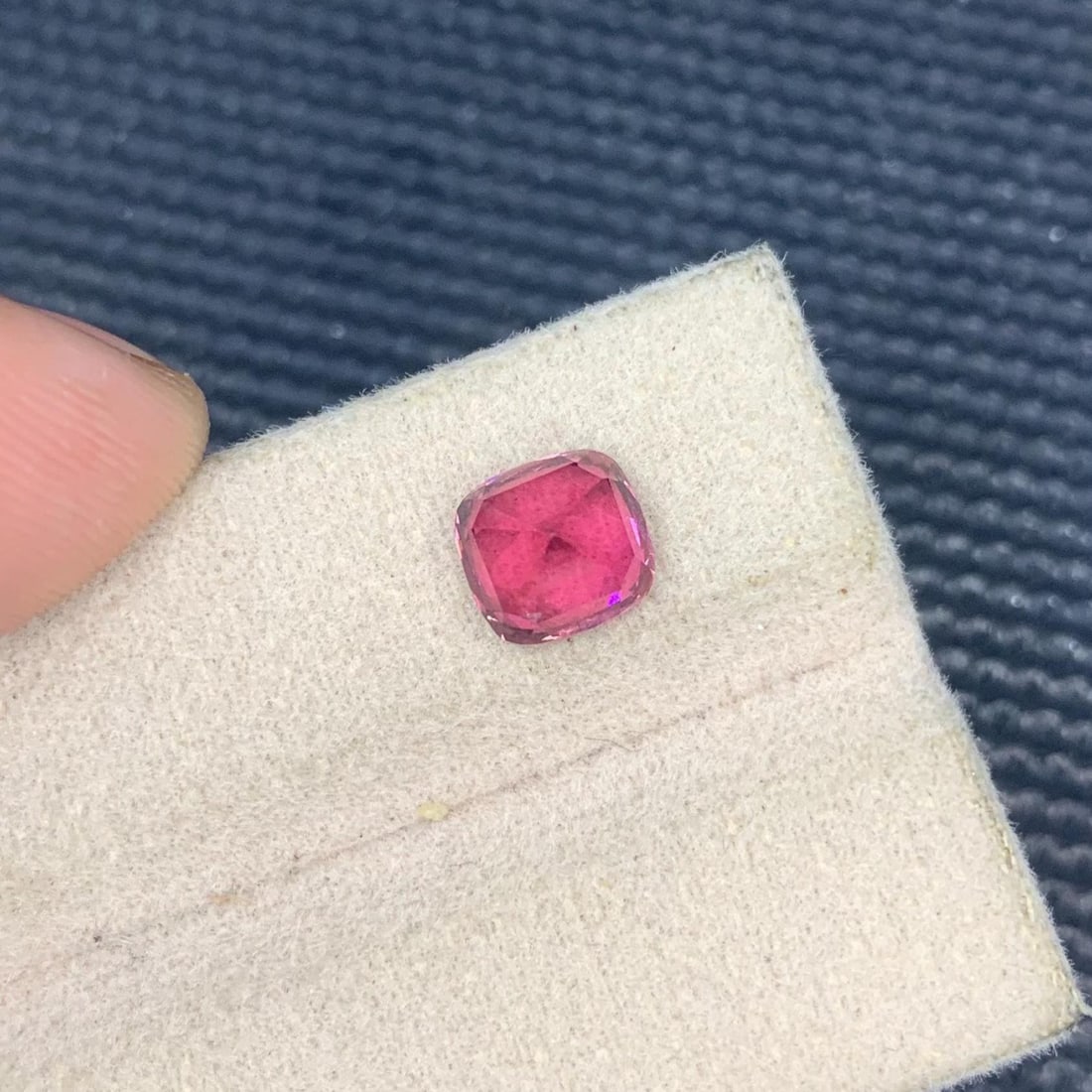 Hot Pink Tourmaline Gemstone – 1.79 Carat Cushion Cut, October Birthstone - 9