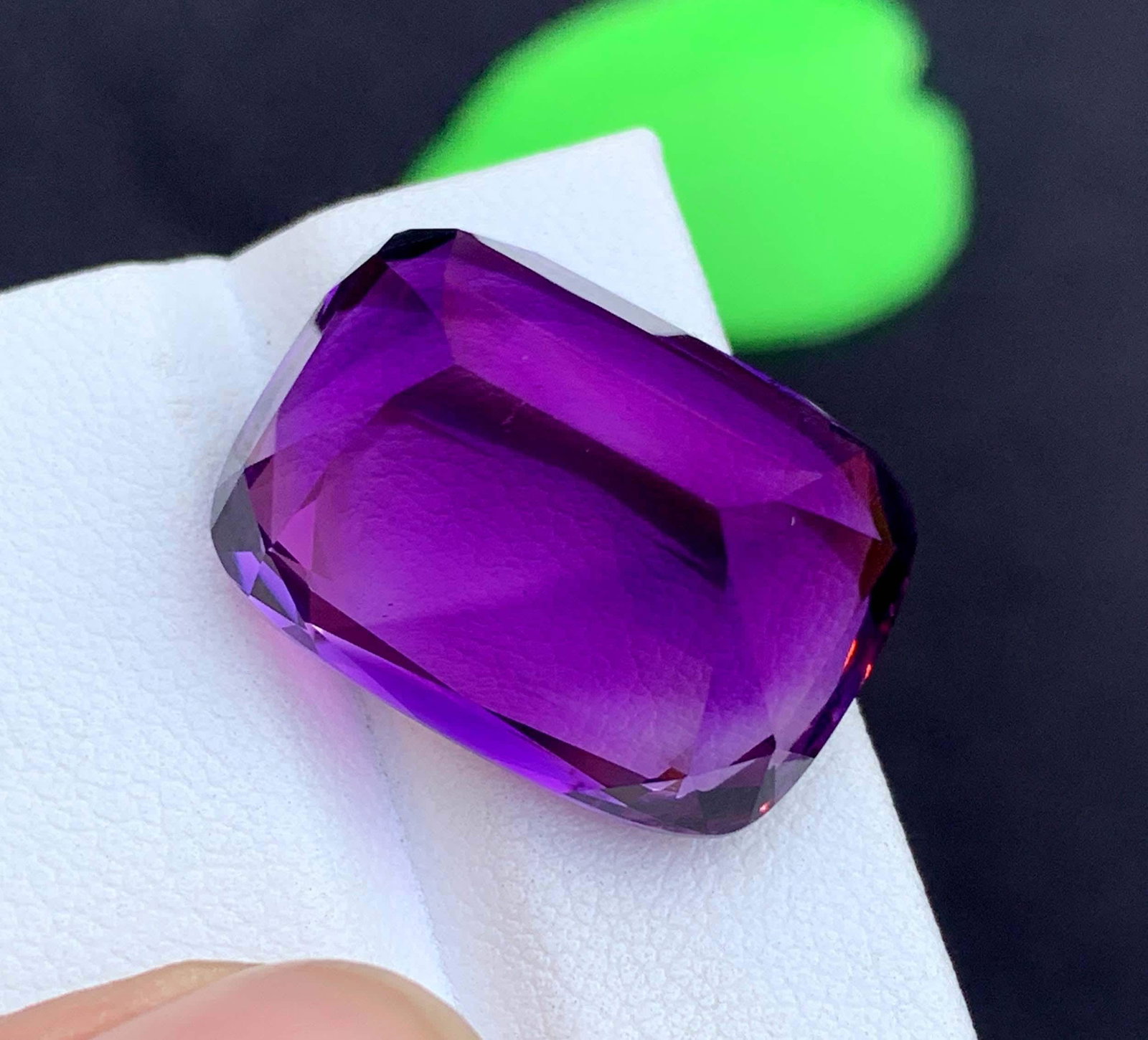 Cushion Cut Amethyst Gemstone: 28.94 Carats, February Birthstone - 4