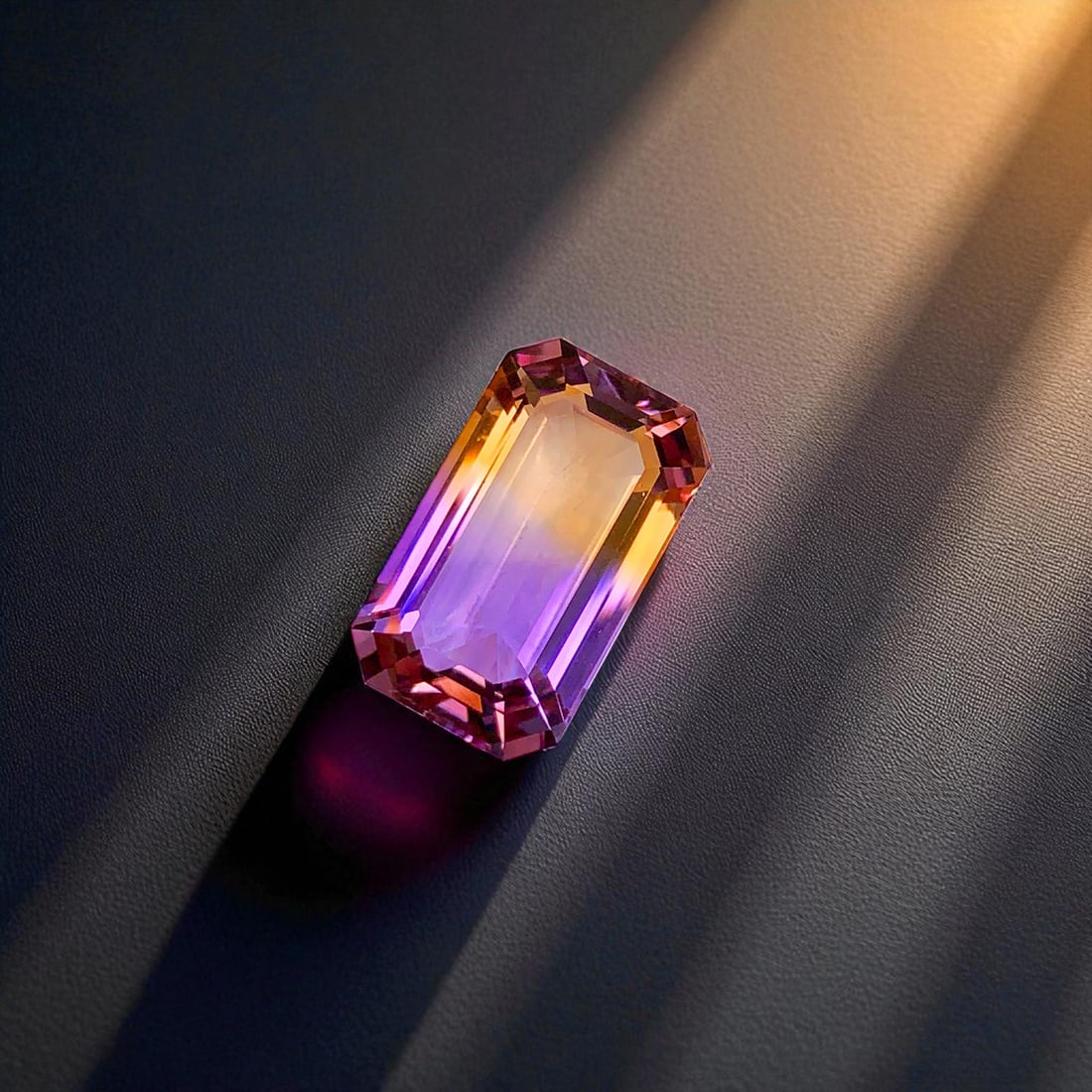 Bi Color Ametrine Gemstone, Natural Ametrine Stone For jewelry : 27.60 CT (1 of 2)