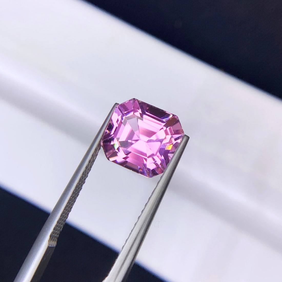 Lilac Kunzite Ring Stone, Natural Kunzite Gemstone, Pink Kunzite Stone - 2