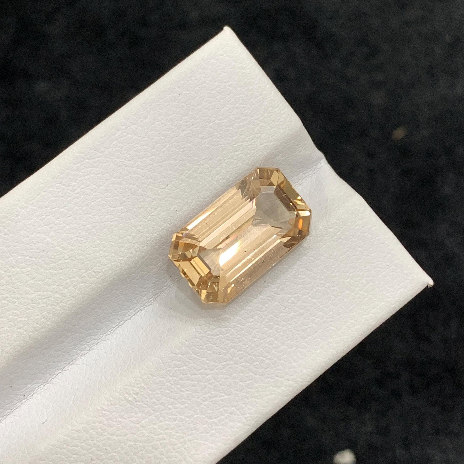 Golden Topaz Gemstone: 10.35 Carat Emerald Cut, Skardu Origin - 2