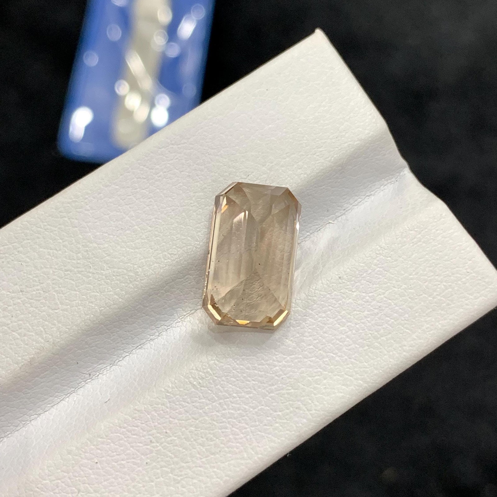Golden Topaz Gemstone: 10.35 Carat Emerald Cut, Skardu Origin - 6