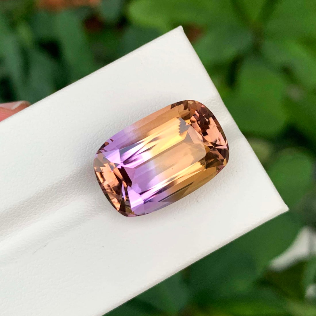 Bi Color Ametrine Gemstone For Ring Making, Natural Ametrine Jewelry Stone - 2