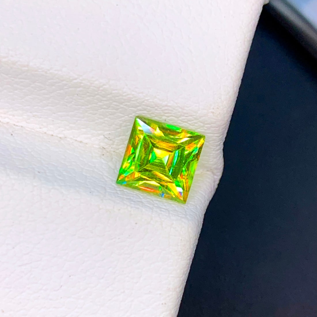 Yellowish Green Sphene Ring Stone, Natural Sphene Titanite Gemstone - 2