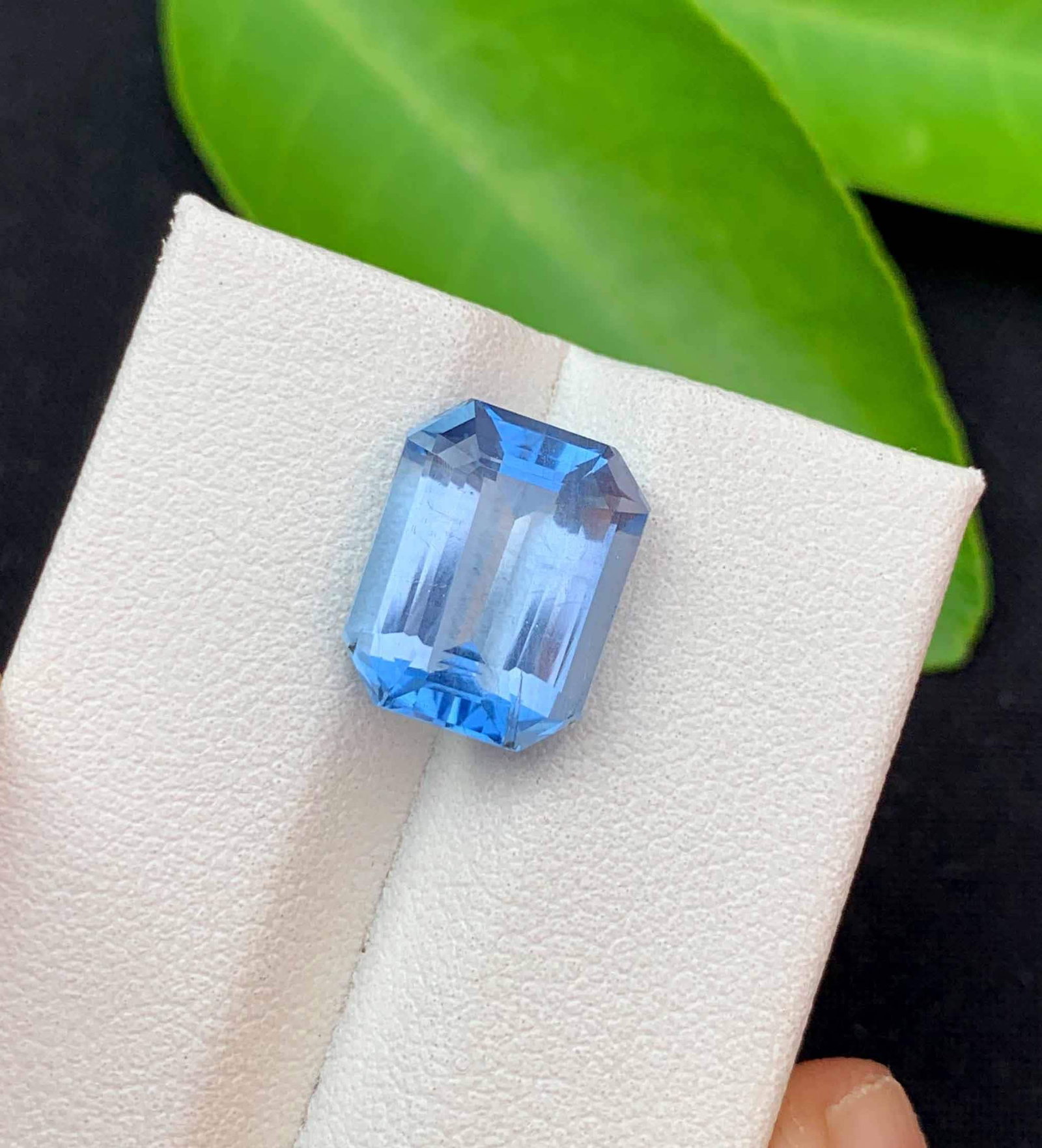 Santa Maria Aquamarine Gemstone: Emerald Cut Beryl, March Birthstone (5.10 Carats) - 6