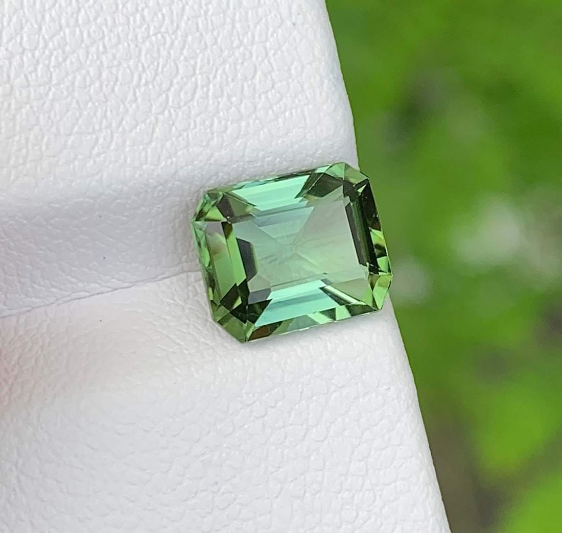 Blue Green Tourmaline Gemstone: Natural October Birthstone, Africa (2.54 CT) - 3