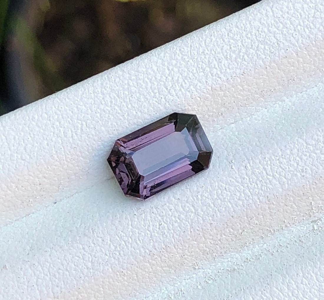 Gray Spinel Gemstone: 2.70 Ct Emerald Cut, VVS Clarity: Title: Gray Spinel Gemstone: 2.70 Ct Emerald Cut, VVS Clarity Description: Gemstone: Spinel Carat weight: 2.70 Gray Spinel Loose Gemstone, Natural Spinel Stone, Flawless Spinel Gemstone, Faceted