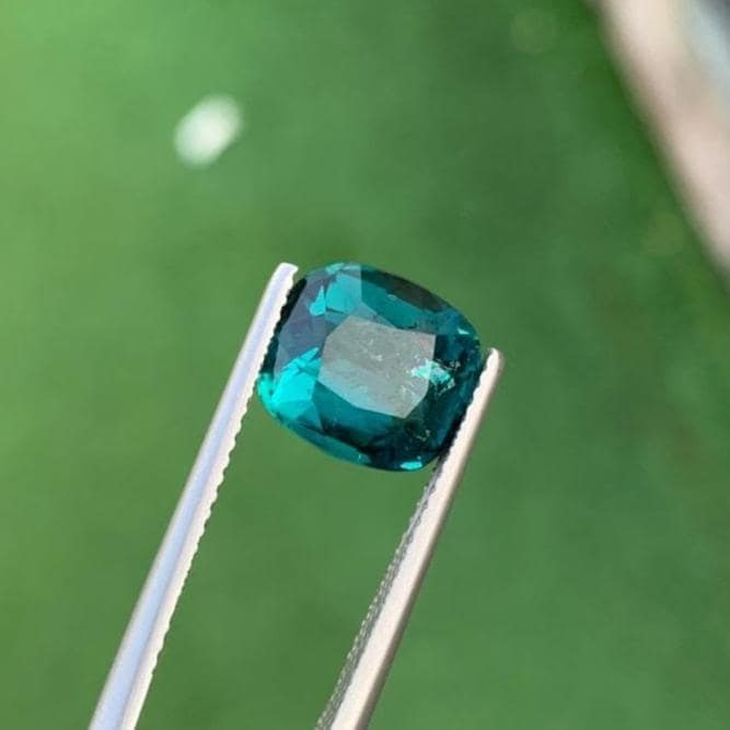 Natural Ink Blue Tourmaline Gemstone For Jewelry - 4.420 Carat: Title: Natural Ink Blue Tourmaline Gemstone For Jewelry - 4.420 Carat Description: Gemstone: Tourmaline Carat weight: 4.420 : • Weight : 4.420 Carat • Dimension : 10.4*9.3*6.2 mm • O