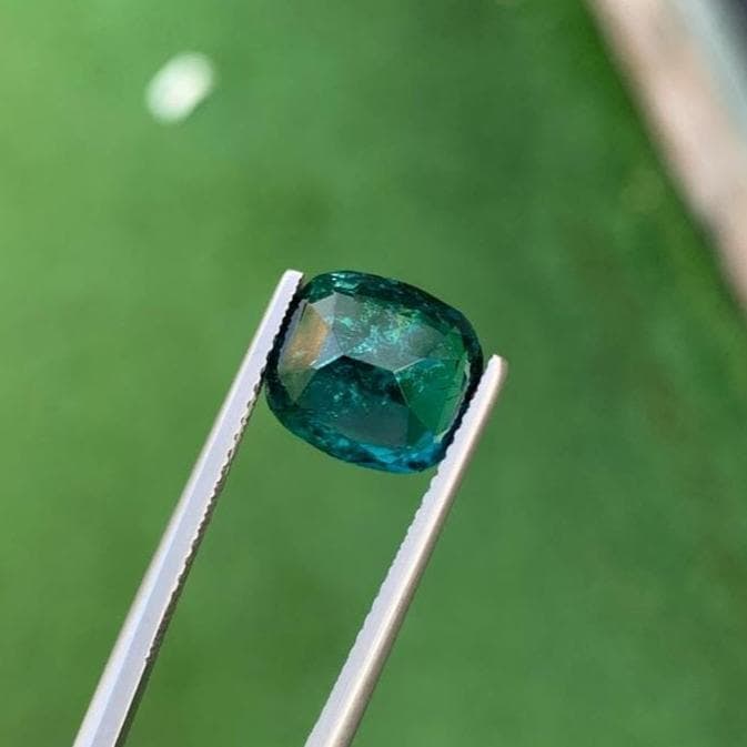 Natural Ink Blue Tourmaline Gemstone For Jewelry - 4.420 Carat - 6
