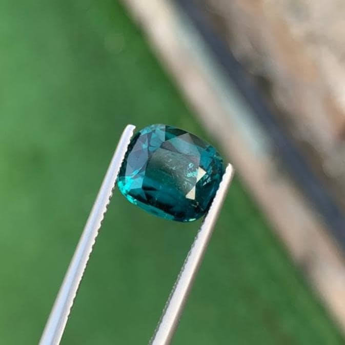 Natural Ink Blue Tourmaline Gemstone For Jewelry - 4.420 Carat - 7