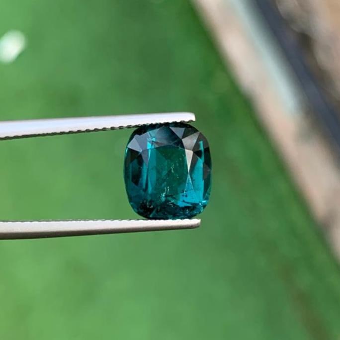 Natural Ink Blue Tourmaline Gemstone For Jewelry - 4.420 Carat - 8