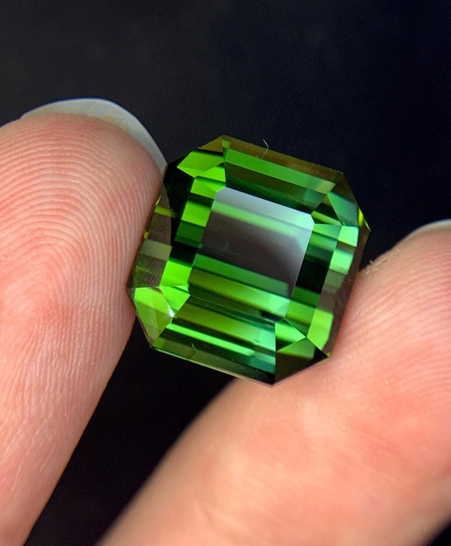 Green Tourmaline Gemstone For Pendant, Natural Tourmaline Necklace Stone - 2
