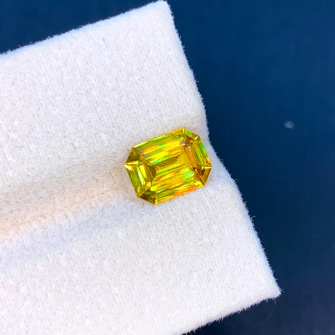 Full Fire Sphene Ring Stone, Natural Sphene Titanite Gemstone: 1.65 CT - 2