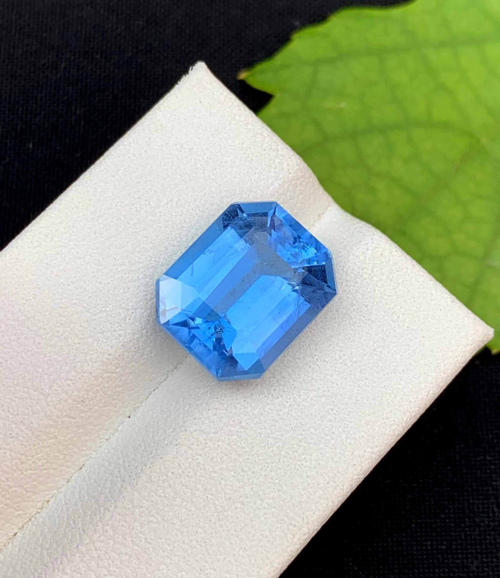 Santa Maria Aquamarine Gemstone: Emerald Cut Beryl, March Birthstone - 2