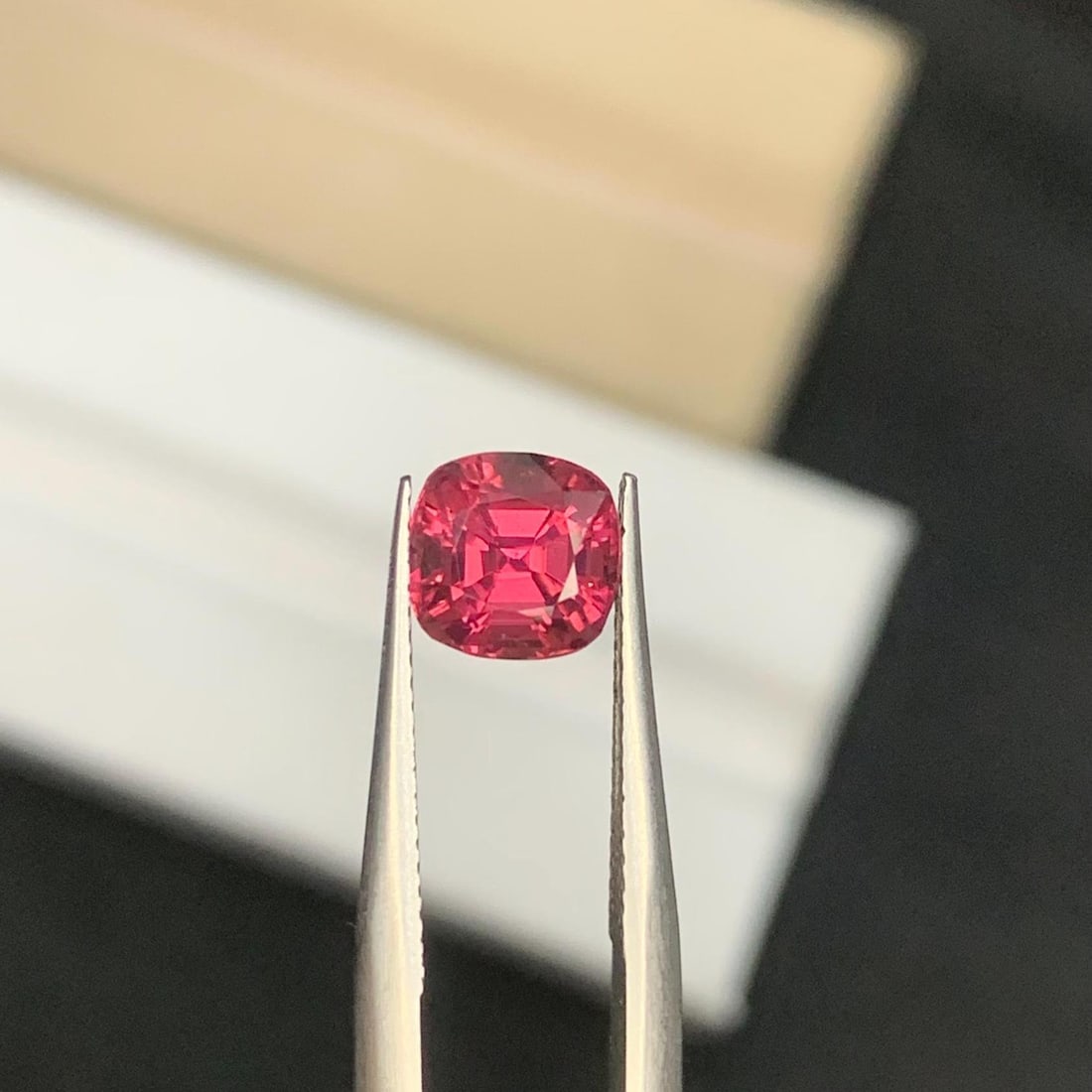 Hot Pink Tourmaline Gemstone: 1.565 Ct Cushion Cut, Afghanistan Origin - 13