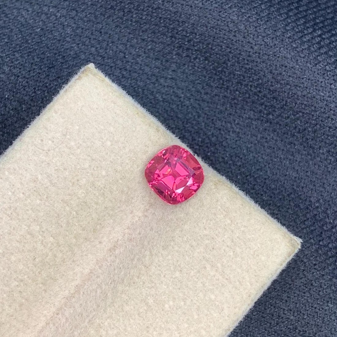 Hot Pink Tourmaline Gemstone: 1.565 Ct Cushion Cut, Afghanistan Origin - 14