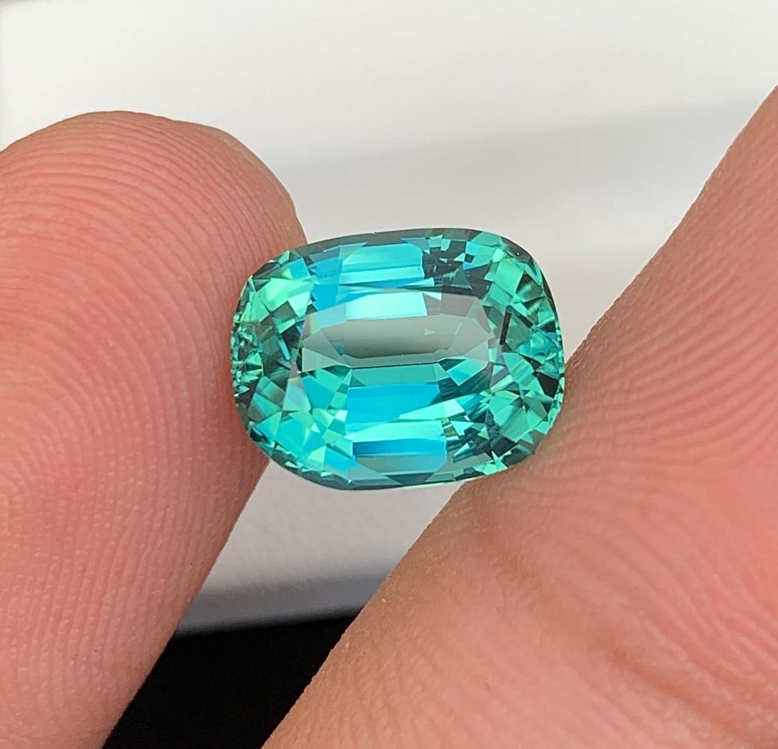 Blue Lagoon Tourmaline Gemstone: Natural October Birthstone, Afghanistan (6.25 CT) (1 of 7)