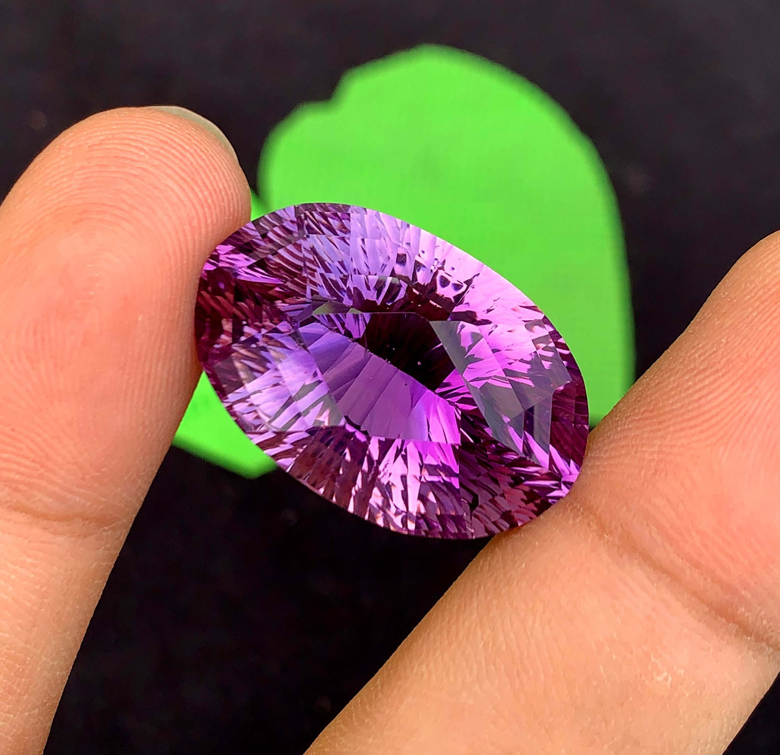 Fancy Cut Amethyst Gemstone: Natural February Birthstone, 35.25 Carats - 7