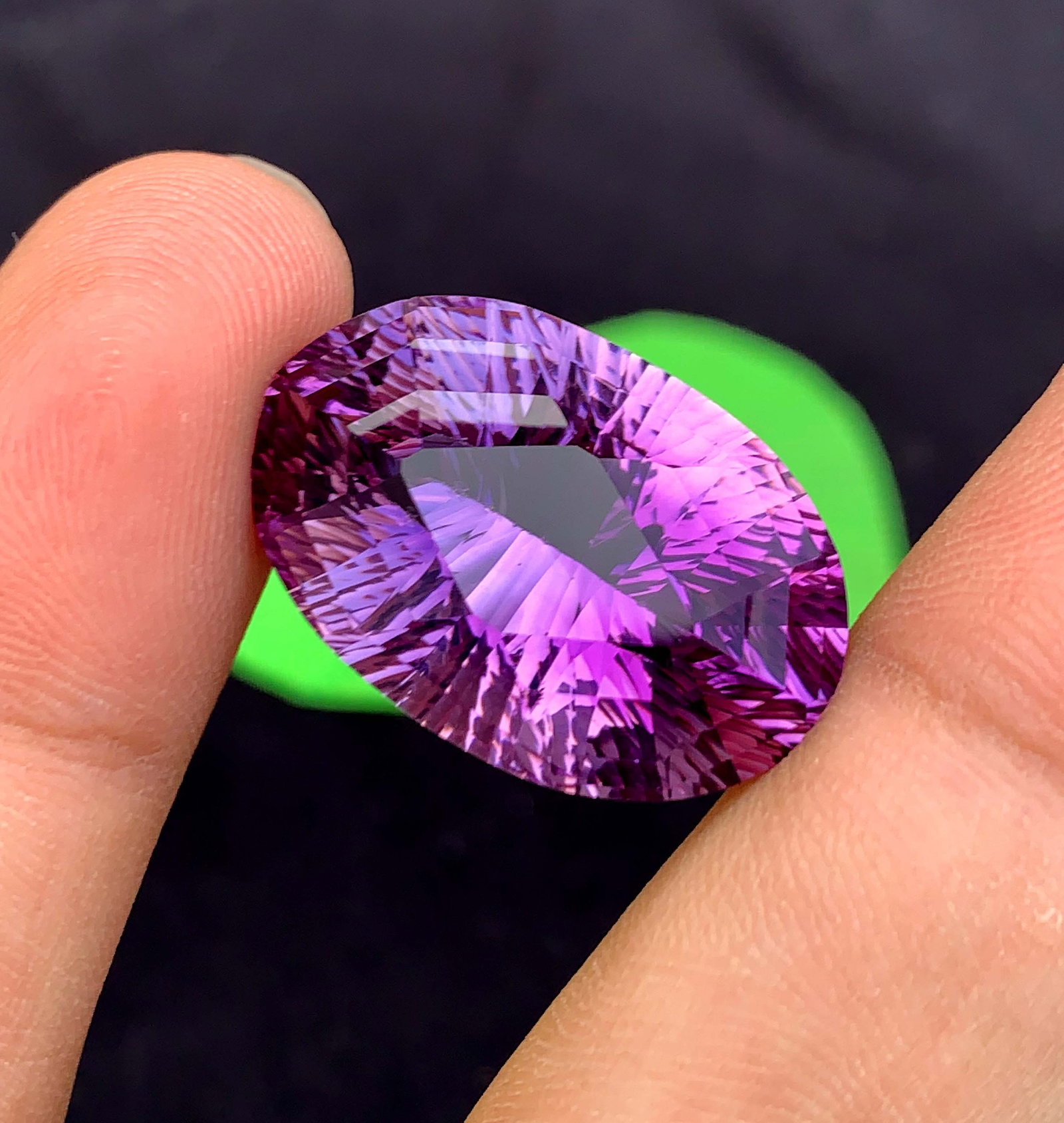 Fancy Cut Amethyst Gemstone: Natural February Birthstone, 35.25 Carats - 9