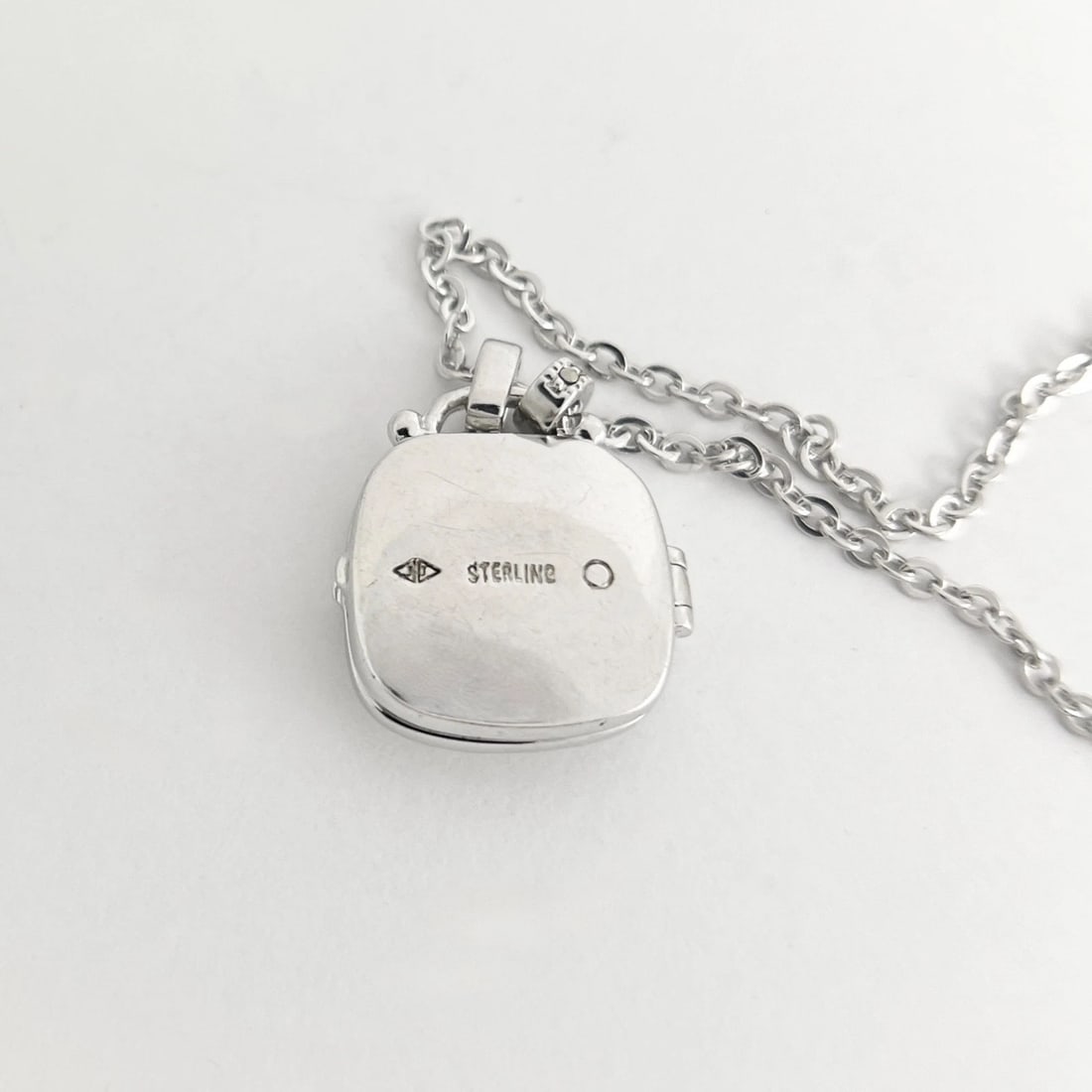 Vintage Judith Jack Heart Locket Pendant Necklace Sterling Silver, 12.01 Grams - 8