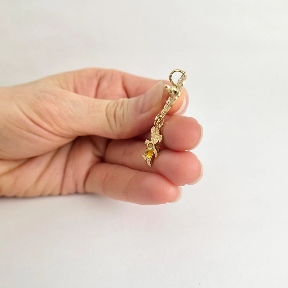 Vintage Grandma Kids Grandkids Family Brooch Pin 14K Yellow Gold, 3.76 Grams - 5